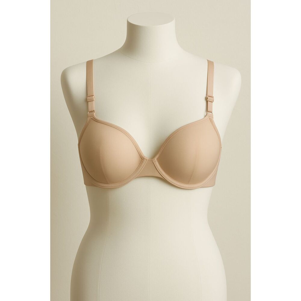 CUUP White Sheer The Plunge Bra   Women's Size 34C